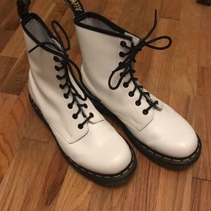 White Doc Martens 1460 Boots